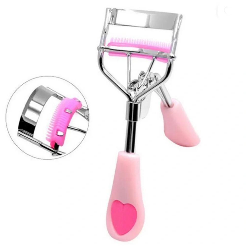 Skinny Dip Peach Heart Handle Eyelash Curler